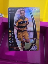 HIDETOSHI NAKATA  FOIL FOOTBALL CHAMPIONS 2001/02  PARMA PROMO Come Nuovo