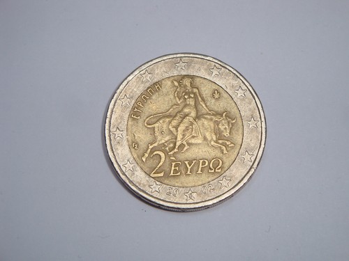 Euro grecia anno 2002 con - 2,