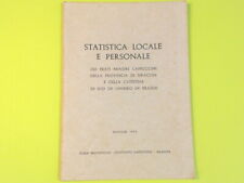 STATISTICA LOCALE E PERSONALE DEI FRATI MINORI CAPPUCCINI SIRACUSA MAGGIO 1968