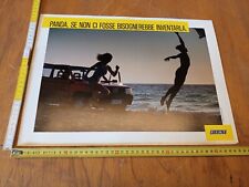 +p manifesto pubblicità originale Fiat Panda 750 Young
