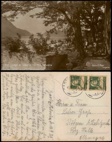 Cartolina lugano lago - cartolina,