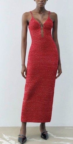 Abito donna zara rosso - rosso, in