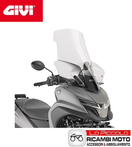 Parabrezza trasparente con kit - con,