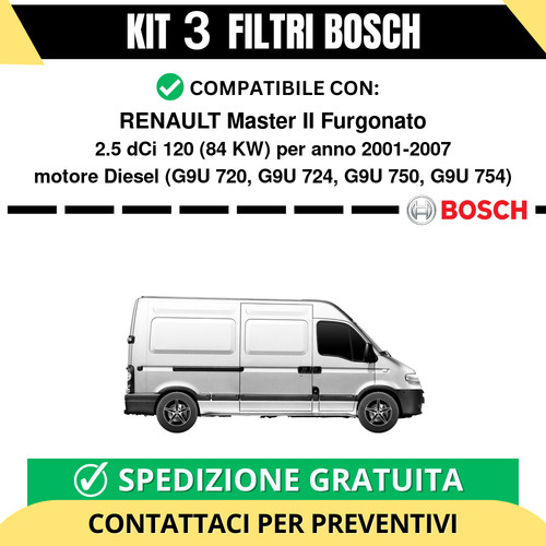 Kit bosch filtri tagliando - bosch,