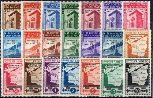 1943 san marino caduta - san,