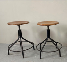 set 2 sgabelli industrial vintage