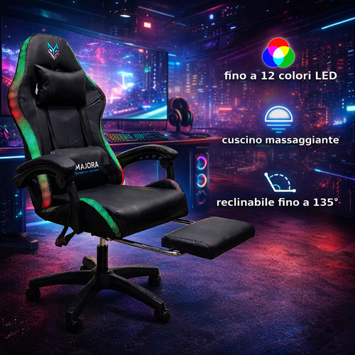 Poltrona gaming led - gaming,