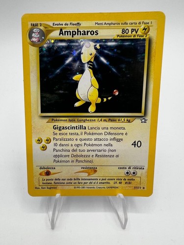 Carta pokemon ampharos 111 - carta, 1/111