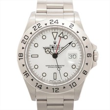 Rolex Explorer II 16570 SS SS AT quadrante bianco 1 collegamento aggiuntivo