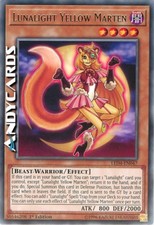 LUNALIGHT YELLOW MARTEN (Martora Gialla Della Lucelunare) Rara LED4 EN047 YUGIOH