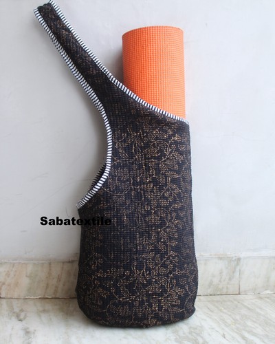 Borsa nera floreale jhola - borsa,