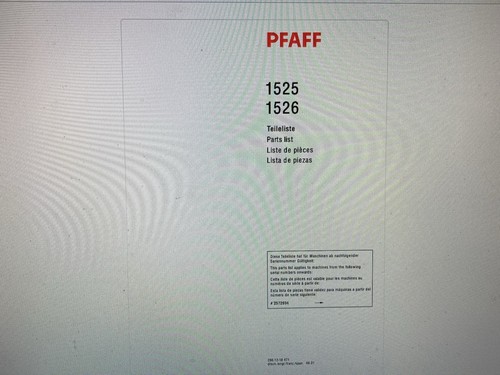 Pfaff 1526 manual digital - pfaff,