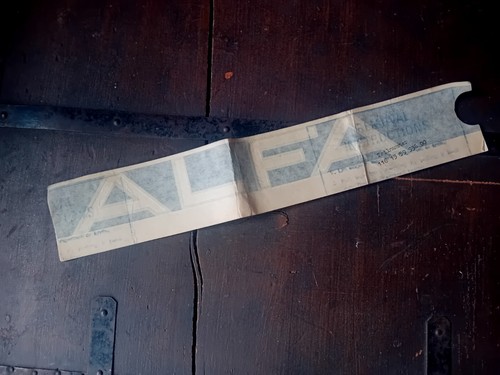 Decal adesivo carrozzeria alfa - adesivo,