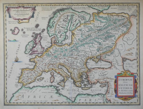 Europa mappa antica originale - antica,