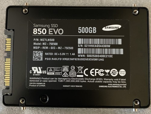 Samsung 850 evo 500 5 - 500, gb
