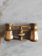 Antico Canocchiale Da Teatro In Ottone E Madreperla Orrica Iris Paris