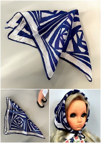 Vintage foulard blu - vintage, alta