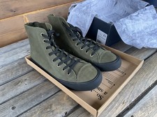 Sneaker alta celeste SeaVees edizione esercito nuova con scatola in pelle verde ginepro