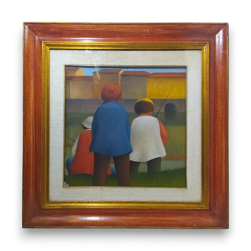 Quadro pescatori sull arno - quadro,