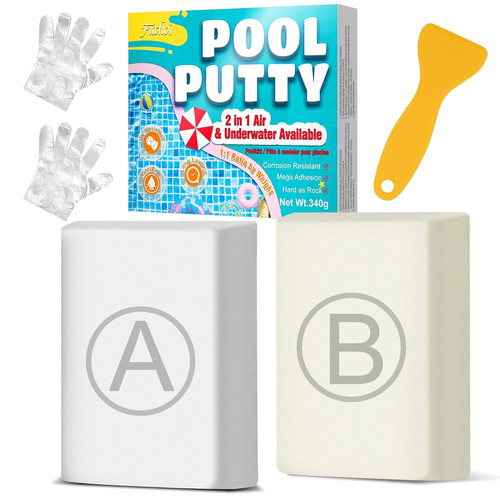 Stucco piscina bianco 340g - bianco,