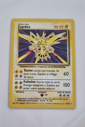 Carta pokemon zapdos pv - carta,