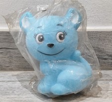 PUPAZZO GATTINO AZZURRO GOMMA