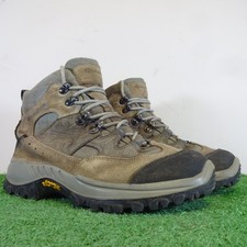 Stivali Quechua taglia 5 donna pelle scamosciata marrone Vibram Novadry scarpe da trekking