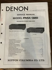 DENON PMA-320 PMA320 Manuale