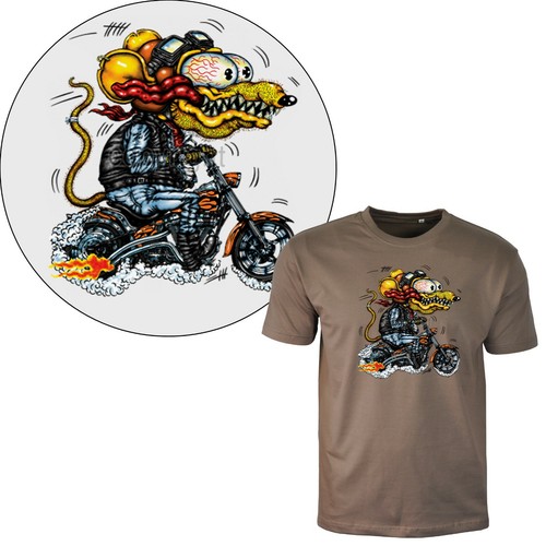 Shirt fumetto motociclista - fumetto,