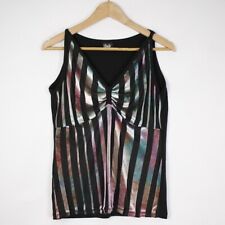 Canotta Dolce & Gabbana nera a righe taglia XL da donna