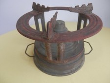 vecchio fornello da campo STELLA SCCF vintage a petrolio in ottone ferro di lume