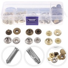  30 Sets DIY Snap Buttons Kit