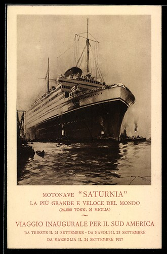 Cartolina artista nave - cartolina,