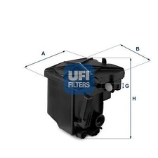 Filtro carburante UFI 2402700