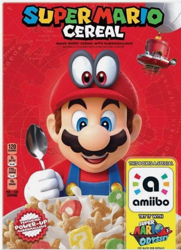 Super mario 2018 cereal amiibo - mario,