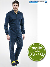 Tuta da Lavoro in Cotone Massaua Sottozero Blu Taglie Forti Meccanico Fabbri SC