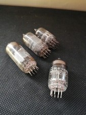 4 valvole siemens usate antiche non testate da collezione 