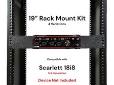 Kit Montaggio Rack per Interfaccia Audio 18i8 2a Generazione 19” Rack 1.5U 4 Varianti