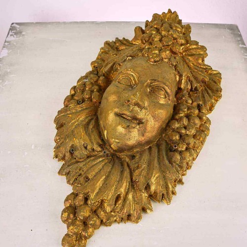 Mascherone dorato vintage - mascherone,
