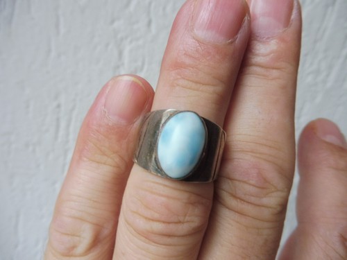 Anello argento vecchio con - anello, in