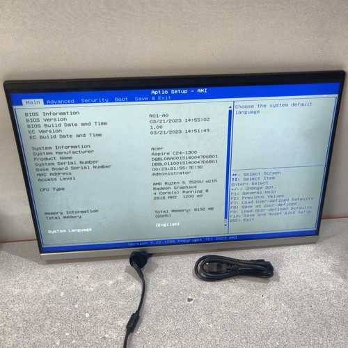 Acer aspire c24 1300 aio - aspire, c24-1300
