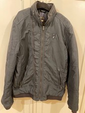 giubbotto giacca Diesel con doppia zip colore grigio taglia M 