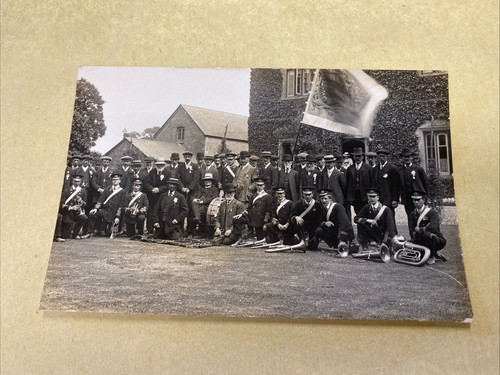 Old postcard brass - , band