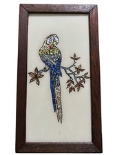 Pappagallo mosaico arte lamina