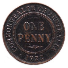 1 PENNY 1922 AUSTRALIE /