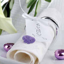 Anello Tovaglioli Cuore Con 4er Set Perla Segnaposto Matrimonio Battesimo