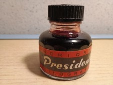 BOCCETTA INCHIOSTRO STILOGRAFICO "PRESIDENTE" ROSSO - DITTA BO FIM TORINO