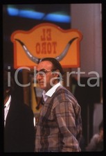 35mm vintage slide* 1990ca Pippo BAUDO sovrapposto alle corna del toro