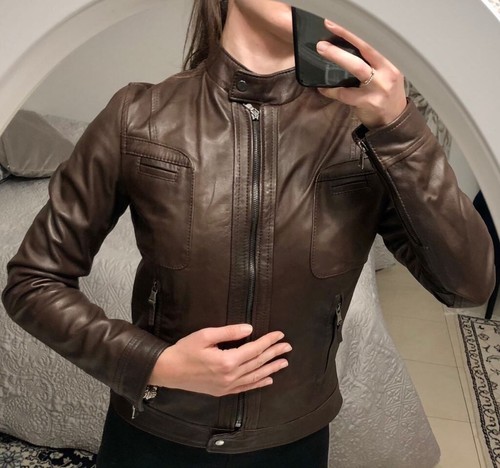 Giacca vera pelle donna - in,