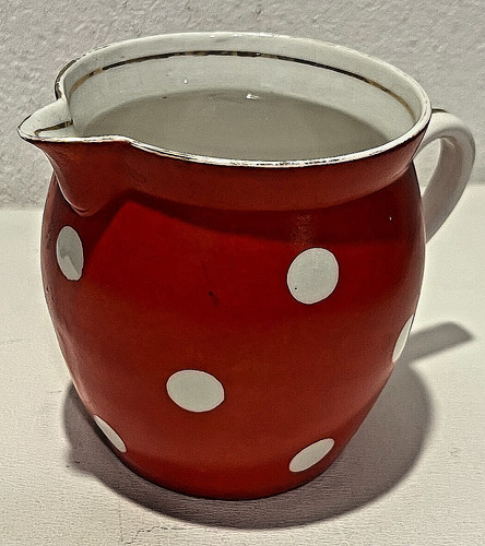 Brocca caraffa rossa pois - rossa,